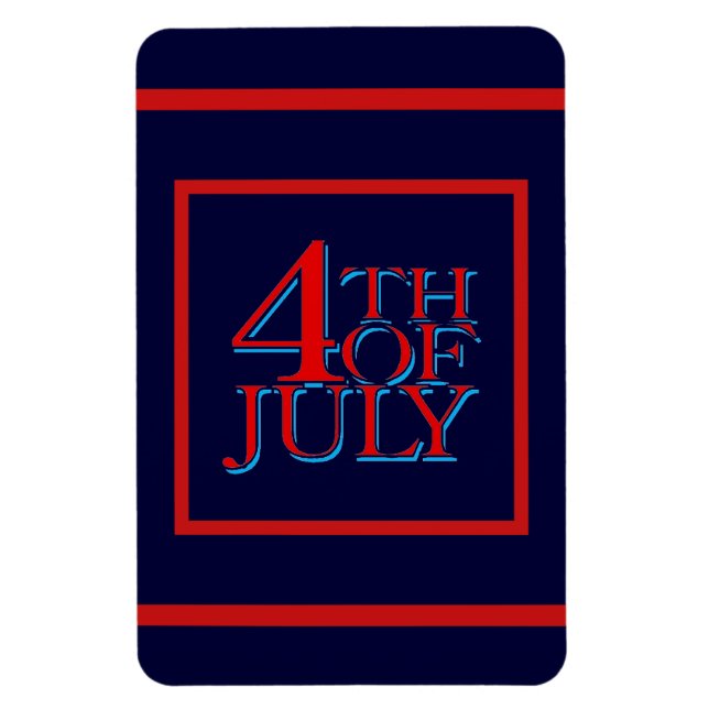 MAGNET FLEXIBLE 4 JUILLET - (Vertical)