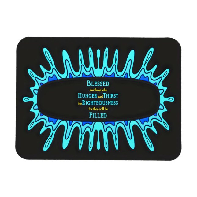 Magnet Flexible 4ème béatitude - droiture (Horizontal)