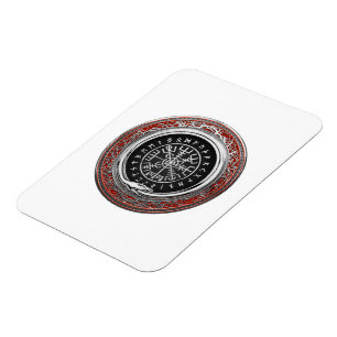 Magnet Flexible [500] Vegvisir - Viking Silver Magic Runic Compass
