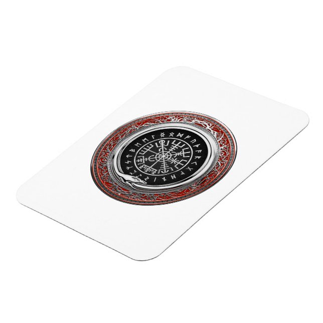 Magnet Flexible [500] Vegvisir - Viking Silver Magic Runic Compass (Côté Gauche)