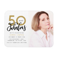 50 et fabuleuse invitation photo fête d'anniversai