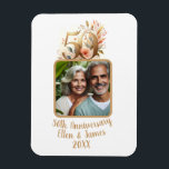 Magnet Flexible 50e anniversaire de Mariage d'or photo Keepsaké<br><div class="desc">Cet aimant customisé est la façon parfaite de célébrer votre jalon mariage avec votre photo personnalisée préférée pour un souvenir intemporel pour les années à venir.</div>