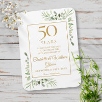 50e anniversaire du Mariage Sauvez la date de la v