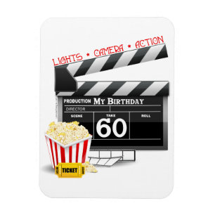 Magnet Flexible 60e anniversaire Movie Thème