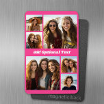 Magnet Flexible 6 Collage de photos Texte facultatif — CAN Edit Co<br><div class="desc">Ajoutez vos photos préférées à ce modèle amusant. Vous pouvez utiliser des photos carrés ou n'importe quelle photo pour cette grille.</div>