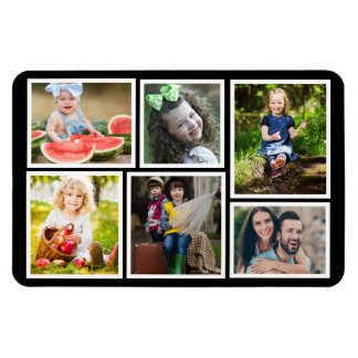 Magnet Flexible 6 Collage Photo Noir Créez Votre Propre Réfrigérat