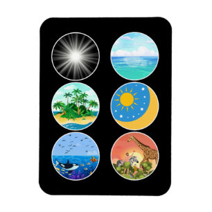 Magnet Flexible 6 Jours de création - Genèse 1-2 Enseignant scolai