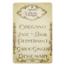 7 Herbes antivirales aimant 4 po x 6 po