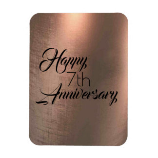 Magnet Flexible 7e anniversaire du cuivre traditionnel