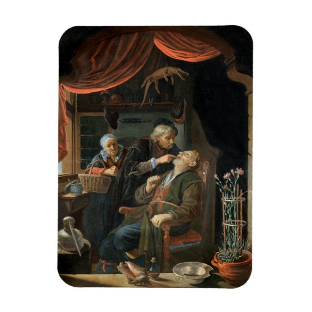 Magnet Flexible A Dentist Examining The Tooth of an Old Man (Vertical)