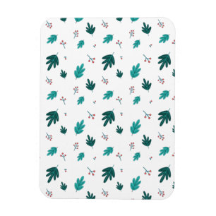 Magnet Flexible À feuillage persistant Tree Feuilles et Red Holly 