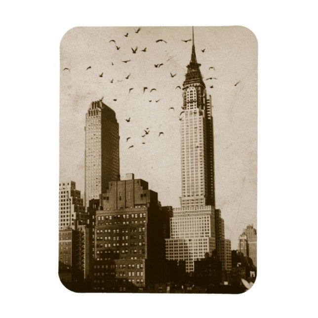 Magnet Flexible A flock of birds flying (Vertical)