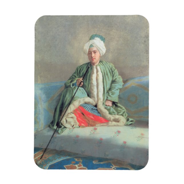 Magnet Flexible A Gentleman Seated on a Couch (Vertical)