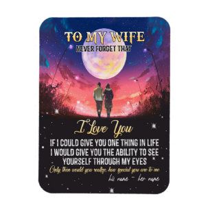 Magnet Flexible À ma femme   Lettre à ma femme amour de mari