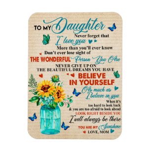 Magnet Flexible À Mon Cadeau Fille, Amant Papillon, Cadeau Tourne