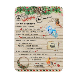 Magnet Flexible À Mon Don Grandson, Grand-Fils Et Grand-Père, Amou