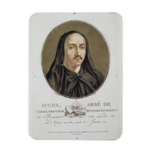 Magnet Flexible Abbe de Suger (1082-1151) 'de mamie de DES de