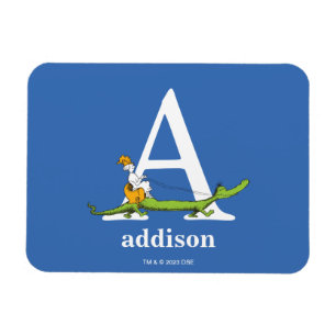 Magnet Flexible ABC du Dr Seuss : Lettre A - Blanc   Ajouter Votre