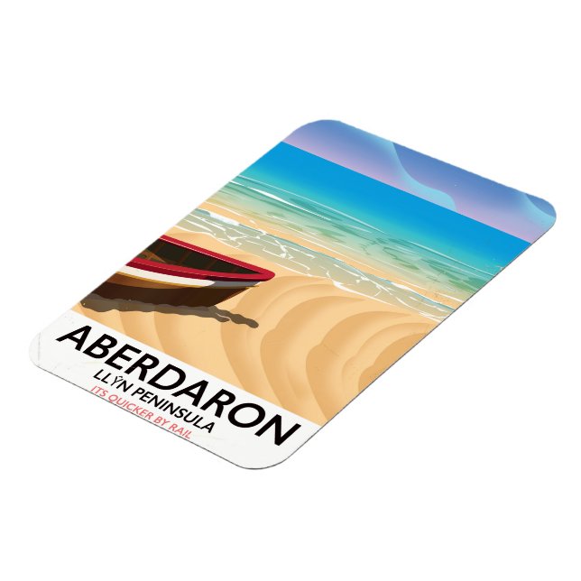 Magnet Flexible Aberdaron, presqu'île de Llŷn, Pays de Galles, aff (Côté Gauche)