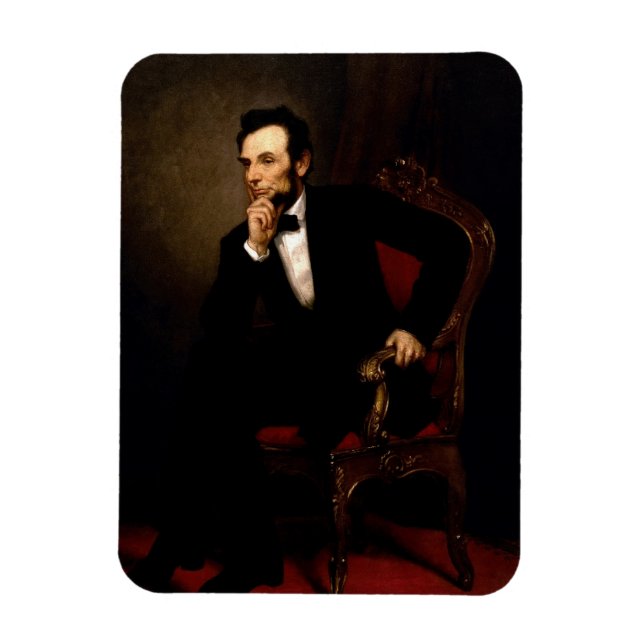 Magnet Flexible Abraham Lincoln Portrait officiel (Vertical)