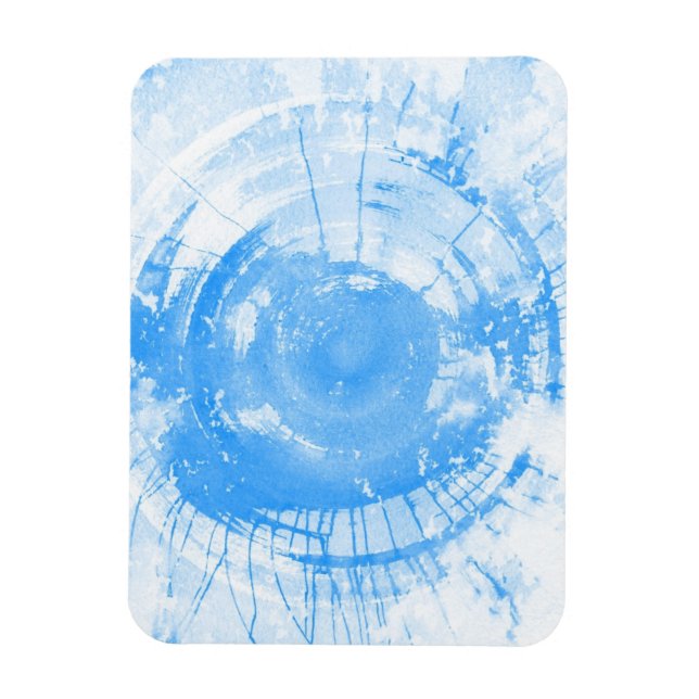 Magnet Flexible Abstract blue watercolor background, texture. (Vertical)