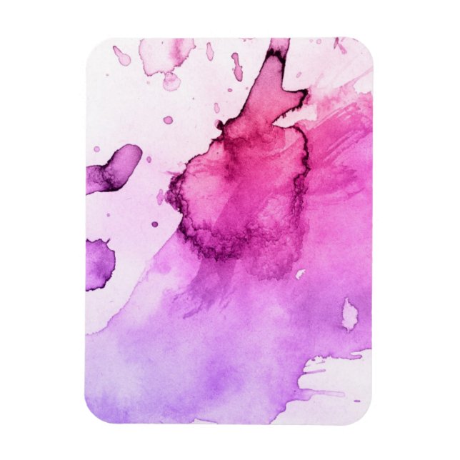 Magnet Flexible Abstrait aquarelle peinte à la main arrière - plan (Vertical)