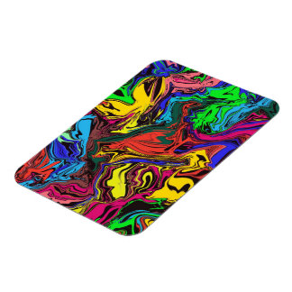 Magnet Flexible Abstrait Coloré Twirly / Poussé /