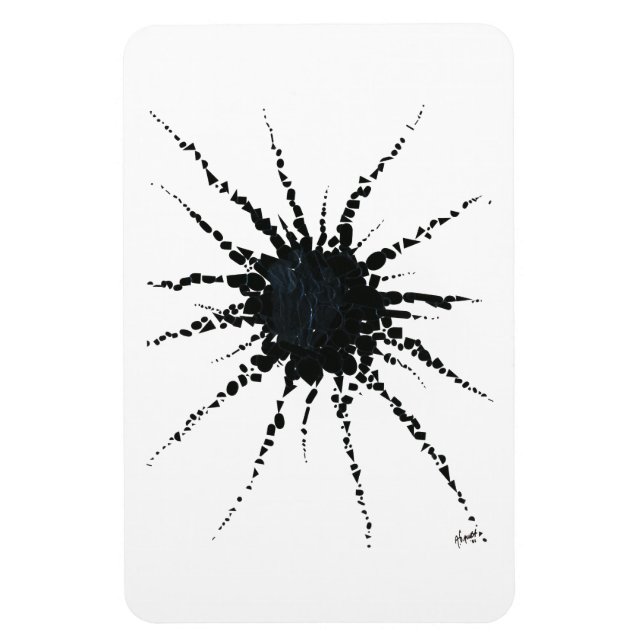 Magnet Flexible Abstrait dans les formes de bande et de lettres 3 (Vertical)
