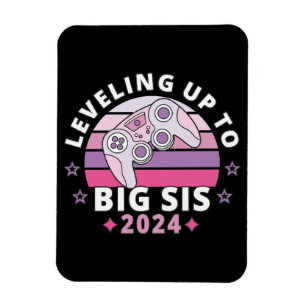 Magnet Flexible Accéder au rang de Grande Sœur 2024 Filles
