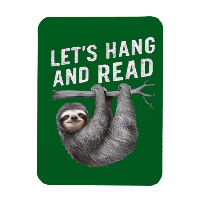 Magnet Flexible Accrochons-nous et lisons Amoureux de la lecture d (Vertical)
