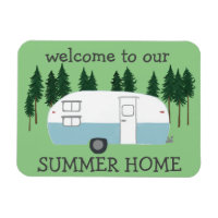 ACCUEIL ÉTÉ Camper Trailer RVing Whimsical