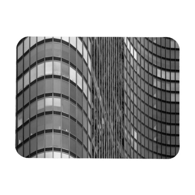 Magnet Flexible Acier et mur de rideau de verre moderne (Horizontal)