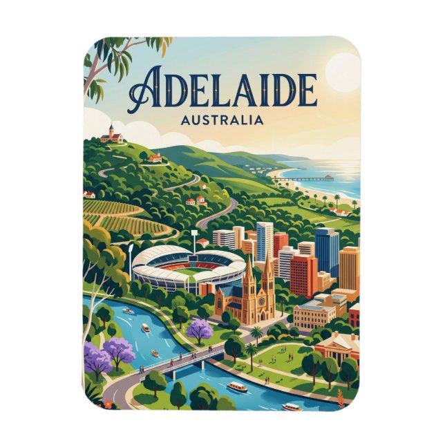 Magnet Flexible Adélaïde Australie (Vertical)