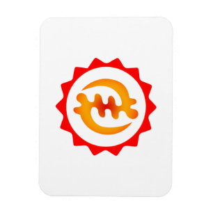 Magnet Flexible Adinkra Dieu est le roi Nyame ohene Symbole Idée c