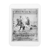 Advert pour Levi Strauss & Co, c.1900 (litho)