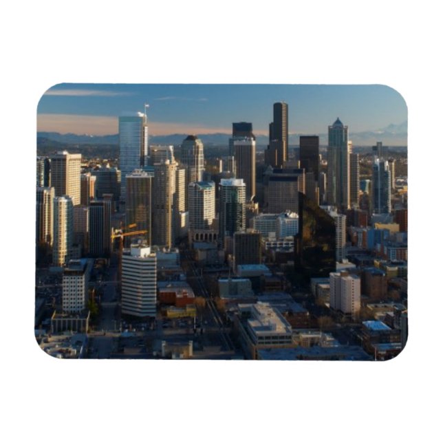 Magnet Flexible Aerial view of Seattle city skyline (Horizontal)