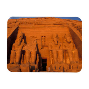 Magnet Flexible AF, Egypte, Abu Simbel. Façade au coucher du sole