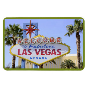 Magnet Flexible Affiche de bienvenue Nevada Las Vegas