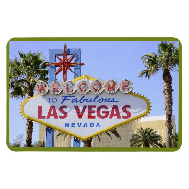 Magnet Flexible Affiche de bienvenue Nevada Las Vegas (Horizontal)
