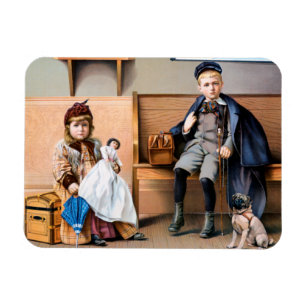 MAGNET FLEXIBLE AFFICHE DE CHEMIN DE FER, 1898