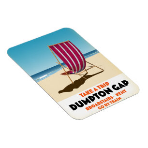 Magnet Flexible Affiche de Dumpton Gap Broadstairs Kent au bord de