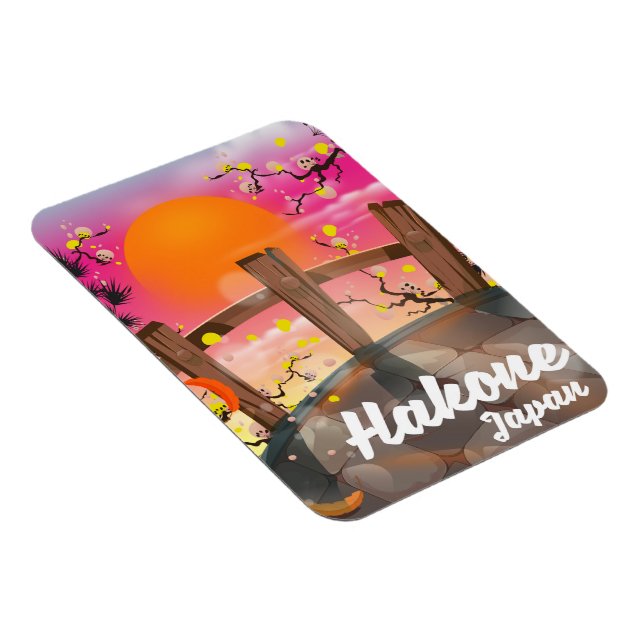 Magnet Flexible Affiche de fleurs de Hakone japon. (Côté Droit)