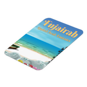 Magnet Flexible Affiche de la plage de Fujairah Émirats arabes uni
