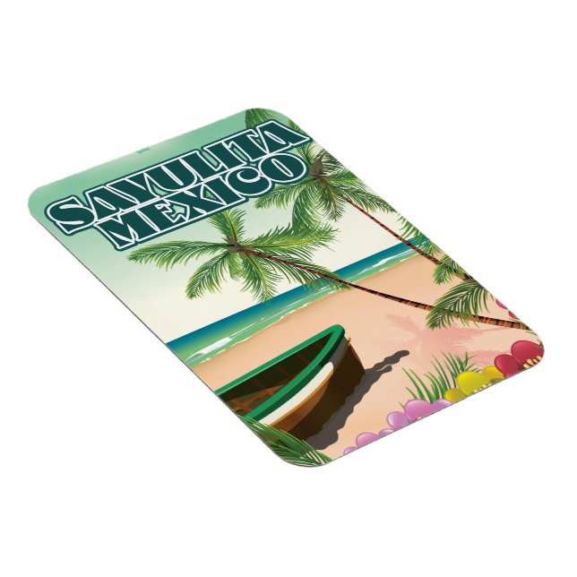 Magnet Flexible Affiche de la plage de Sayulita au Mexique (Côté Droit)