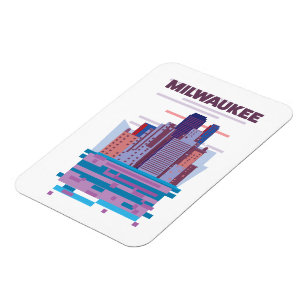 Magnet Flexible Affiche de Milwaukee Travel