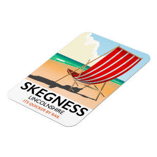 Magnet Flexible Affiche de plage Skegness Lincolnshire
