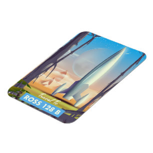 Magnet Flexible Affiche de science-fiction Ross 128 B