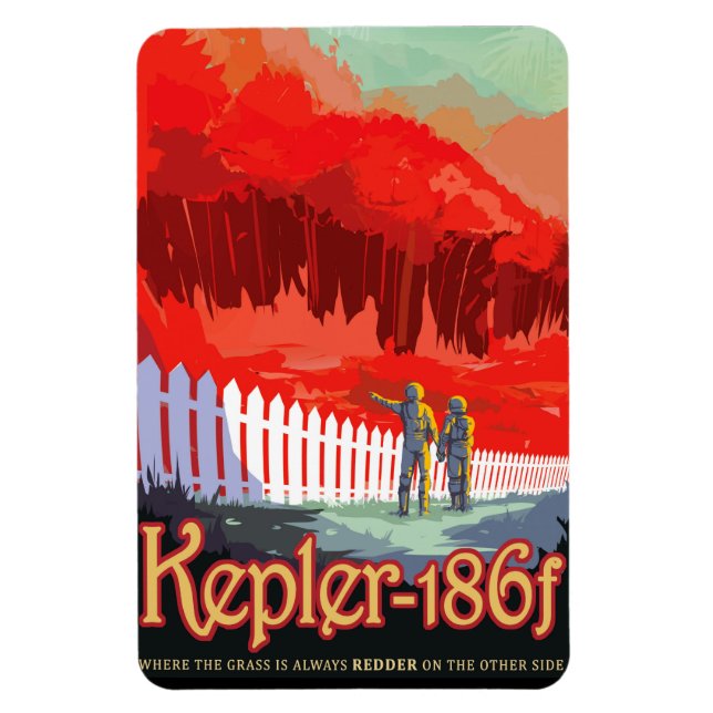 Magnet Flexible Affiche de science-fiction sur les voyages futurs  (Vertical)