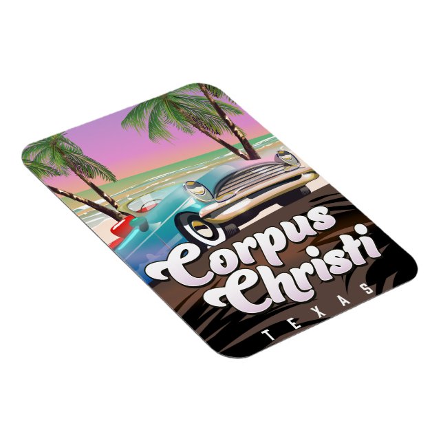 Magnet Flexible Affiche de vacances Corpus Christi Texas (Côté Droit)