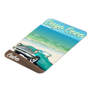 Magnet Flexible Affiche de vacances cubaines à Cayo Coco